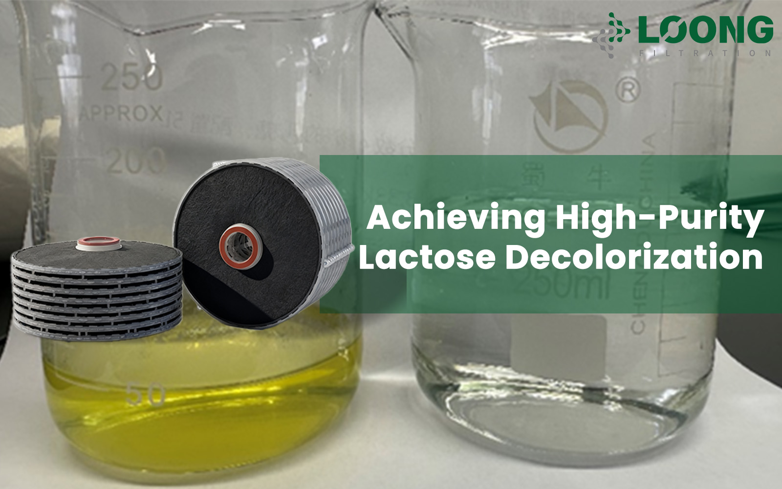 Case Study | Achieving High-Purity Lactose Decolorization with LOONG Filtration