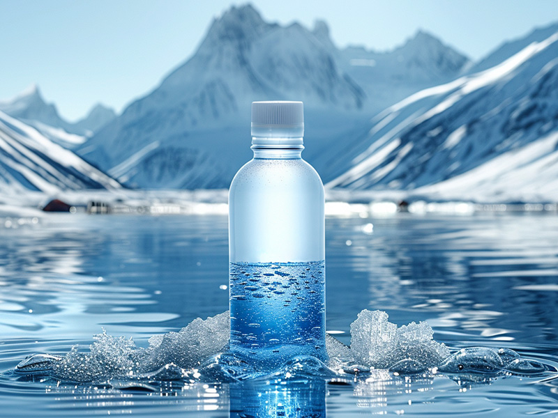 Bottled drinking water purified with high performance filter cartridges to maintain safety and purity standards