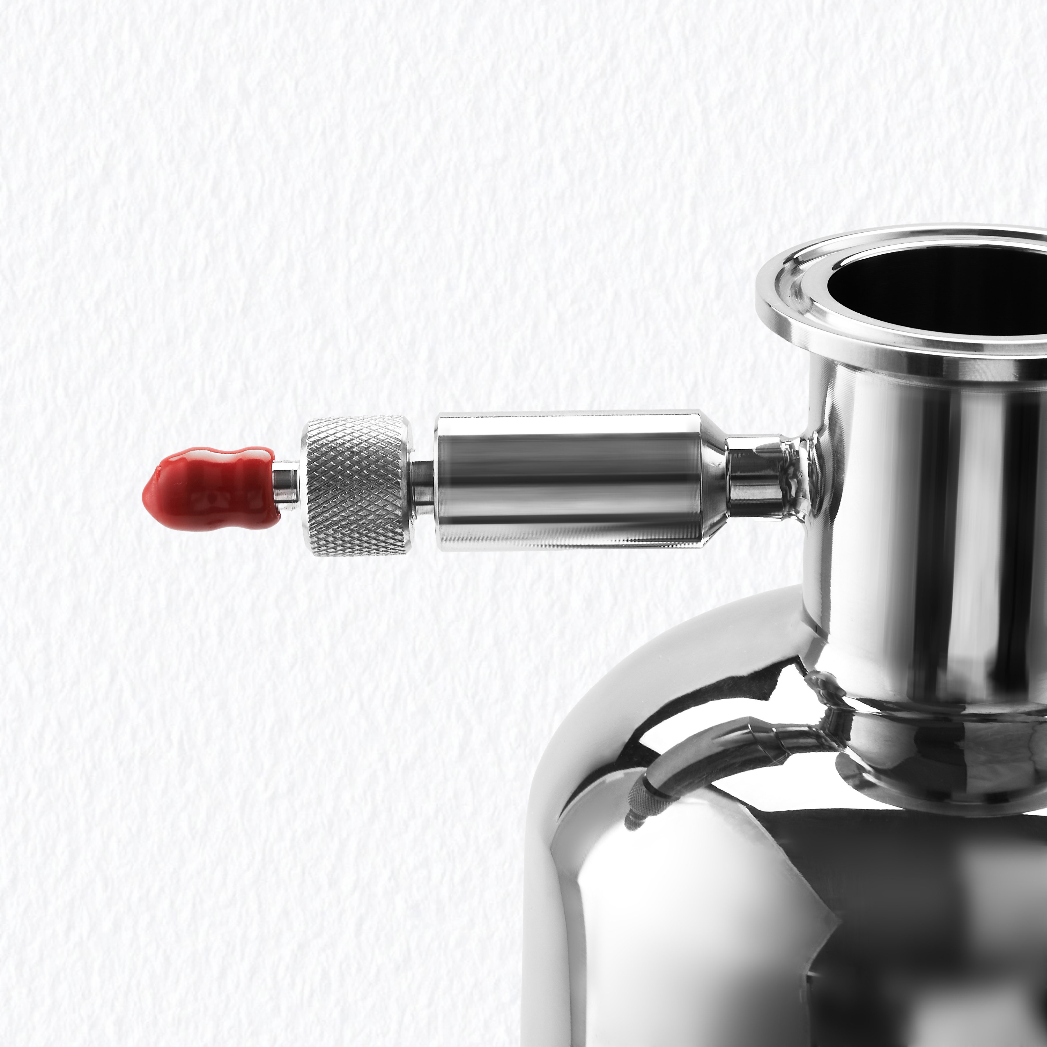 Sanitary Vent Valve and Pressure Gauge Connection Detail