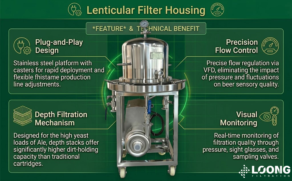 Lenticular Filter Housing