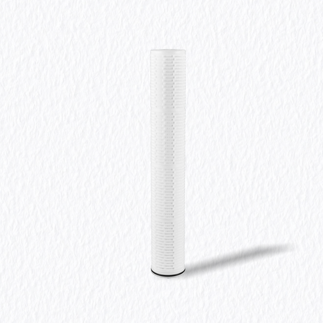 Full view of Ultra-High Dirt Capacity Filter Cartridge replacement for 3M or Pall high flow filters in municipal and industrial applications.