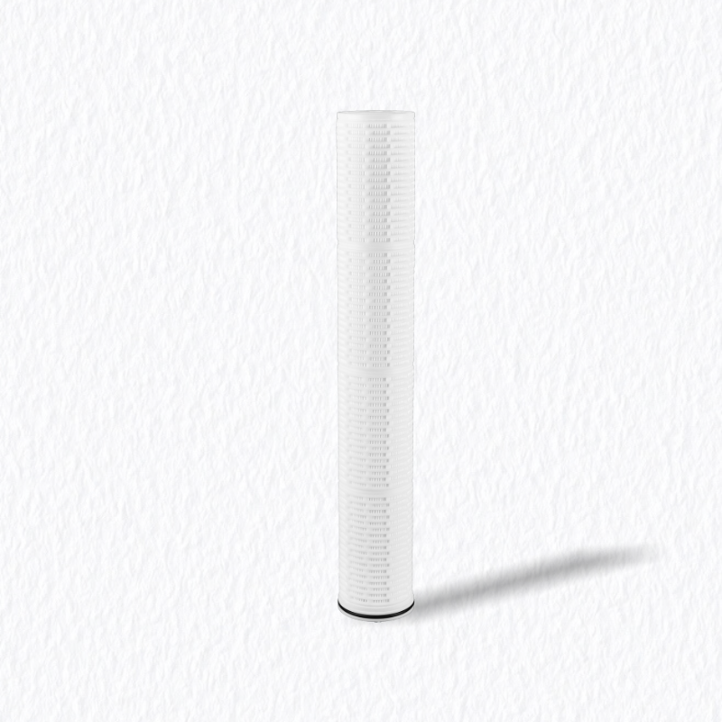 Full view of Ultra-High Dirt Capacity Filter Cartridge replacement for 3M or Pall high flow filters in municipal and industrial applications.