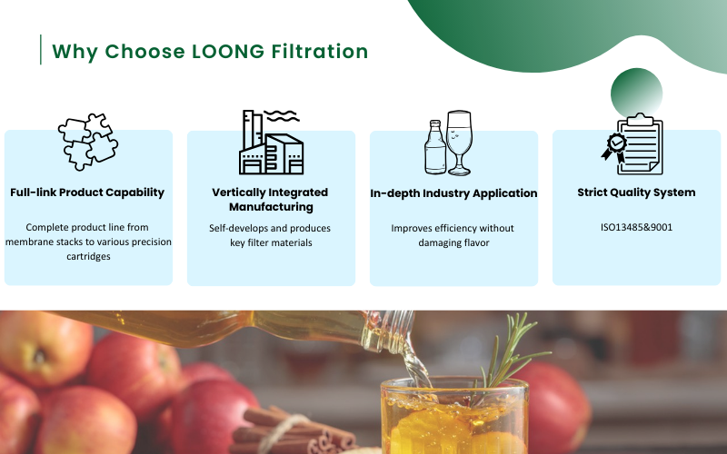 Cider Filtration Supplier LOONG Filtration